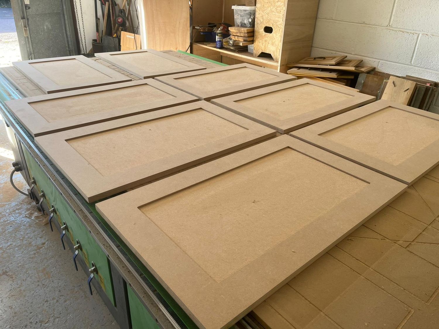 Shaker style cabinet doors