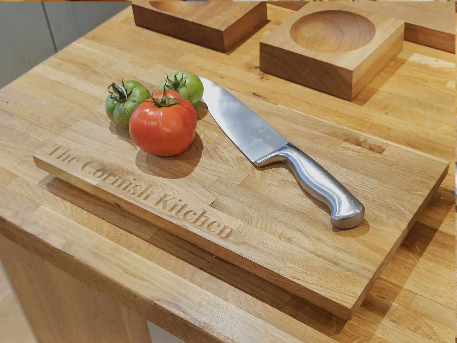 Personalised oak cutting boards