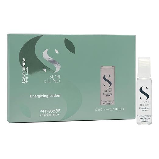 Alfaparf Milano Semi Di Lino Scalp Renew Energizing Tonic for Thinning Hair  12PK