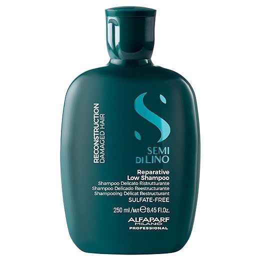 Alfaparf Milano Semi Di Lino Reconstruction Reparative Shampoo for Damaged Hair - Color Safe, Hydrat