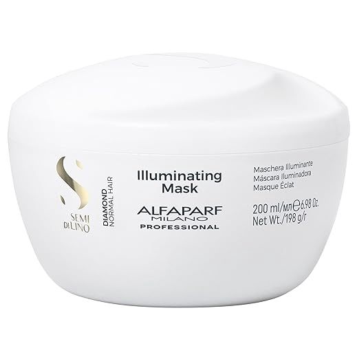 Alfaparf Milano Semi Di Lino Diamond Illuminating Hair Mask - Color Safe Deep Conditioner for Color