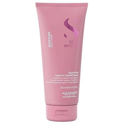 Alfaparf Milano Semi Di Lino Moisture Nutritive Leave-in Sulfate Free Conditioner for Dry Hair (8OZ)