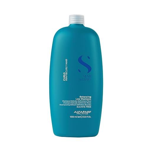 Alfaparf Milano Semi Di Lino Curls Enhancing Sulfate Free Shampoo for Wavy and Curly Hair (32OZ)
