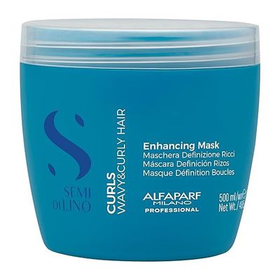 Alfaparf Milano Semi Di Lino Curls Enhancing Mask for Wavy and Curly Hair  (16oz)