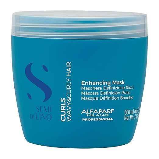 Alfaparf Milano Semi Di Lino Curls Enhancing Mask for Wavy and Curly Hair  (16oz)