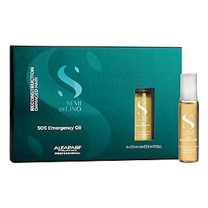 Alfaparf Milano Semi di Lino Reconstruction Reparative SOS Emergency Hair Oil 6PK