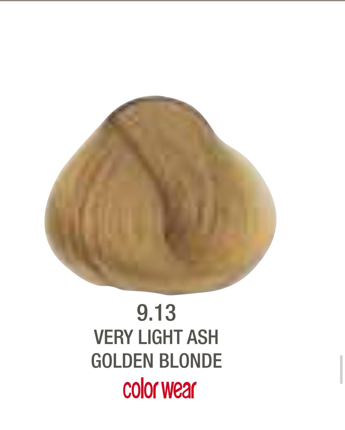 Alfaparf Evolution Color # 9.13 Very Light Ash Golden Blonde