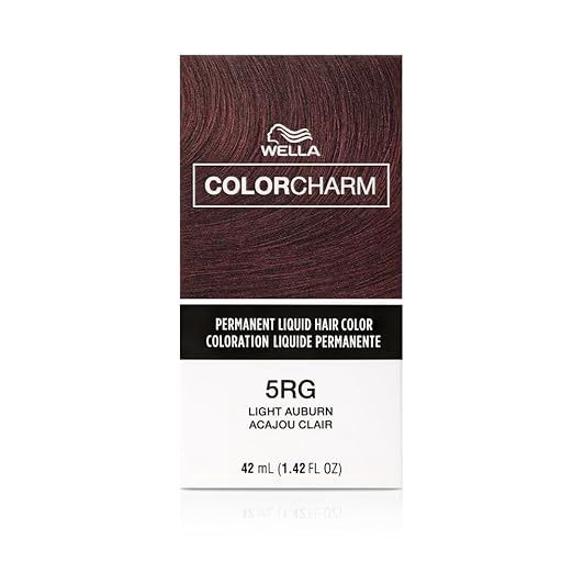 WELLA COLOR CHARM PERMANENT LIQUID HAIR COLOR 1.4 OZ 5RG/445  LIGHT AUBURN