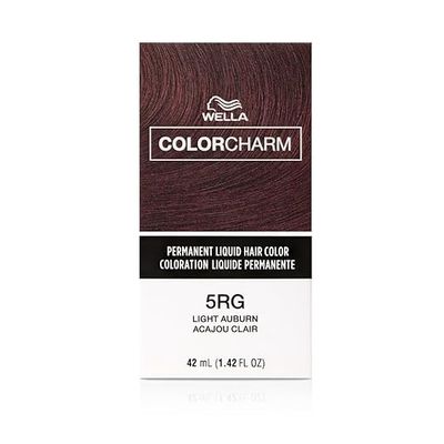 WELLA COLOR CHARM PERMANENT LIQUID HAIR COLOR 1.4 OZ 5RG/445  LIGHT AUBURN