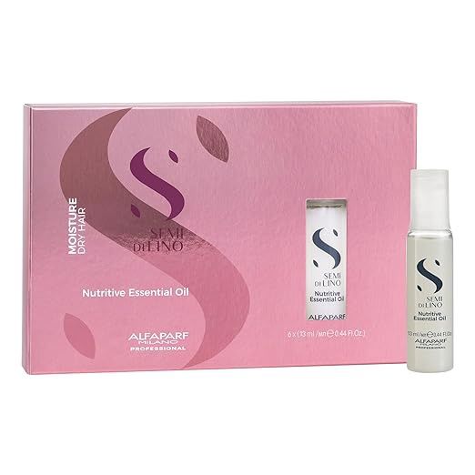 Alfaparf Milano Semi Di Lino Moisture Dry Hair:Alfaparf Milano Semi Di Lino Moisture Nutritive Essential Hair Oil  6Pk