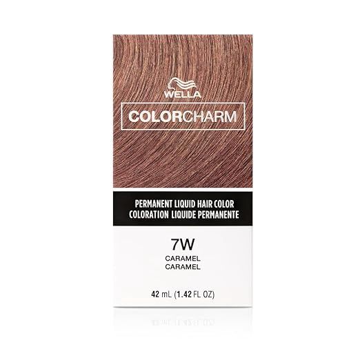 WELLA COLOR CHARM PERMANENT LIQUID HAIR COLOR 1.4 OZ 7W CARAMEL