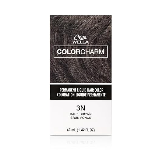 WELLA COLOR CHARM PERMANENT LIQUID HAIR COLOR 1.4 OZ 3N/311 DARK BROWN