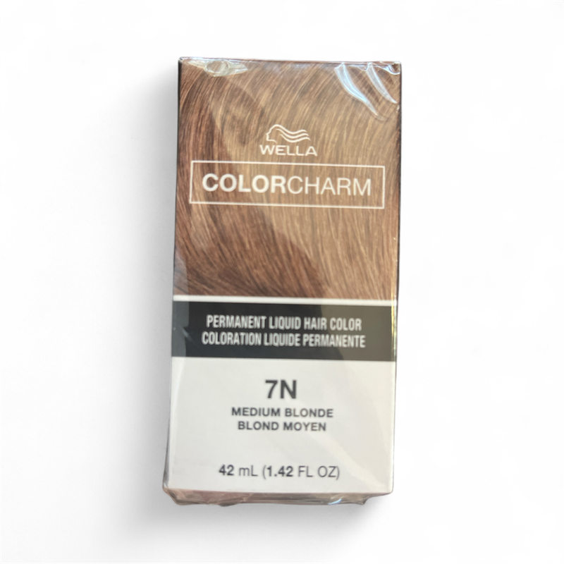 WELLA COLOR CHARM PERMANENT LIQUID HAIR COLOR 1.4 OZ 7N/711 MEDIUM BLONDE