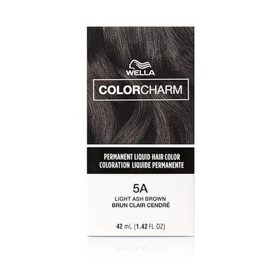 WELLA COLOR CHARM PERMANENT LIQUID HAIR COLOR 1.4 OZ 5A/246 LIGHT ASH BROWN
