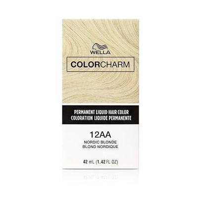 WELLA COLOR CHARM PERMANENT LIQUID HAIR COLOR 1.4 OZ 12AA/1120 NORDIC BLONDE