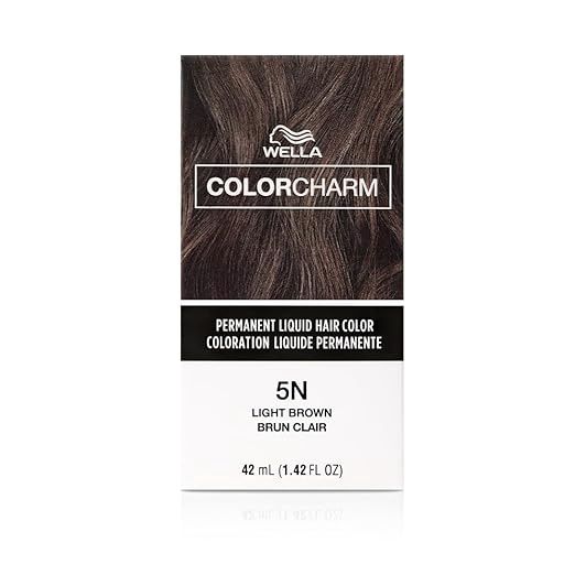WELLA COLOR CHARM PERMANENT LIQUID HAIR COLOR 1.4 OZ 5N/511 LIGHT BROWN