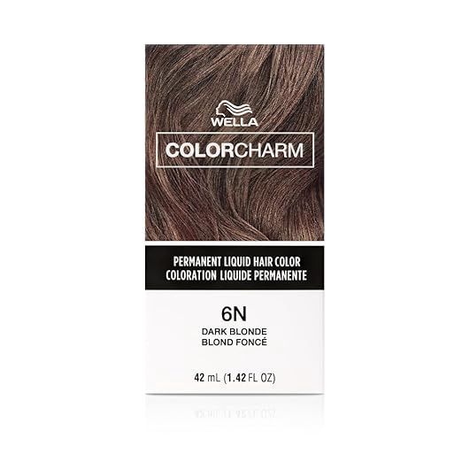 WELLA COLOR CHARM PERMANENT LIQUID HAIR COLOR 1.4 OZ 6N/611 DARK BLONDE