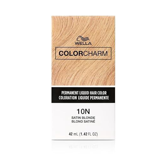 WELLA COLOR CHARM PERMANENT LIQUID HAIR COLOR 1.4 OZ 10N/1001 SATIN BLONDE