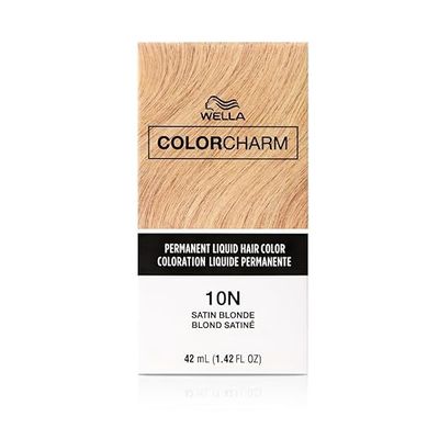 WELLA COLOR CHARM PERMANENT LIQUID HAIR COLOR 1.4 OZ 10N/1001 SATIN BLONDE