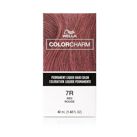 WELLA COLOR CHARM PERMANENT LIQUID HAIR COLOR 1.4 OZ 7R/810 RED-RED