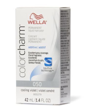 WELLA COLOR CHARM PERMANENT LIQUID HAIR COLOR 1.4 OZ 050 COOLING VIOLET