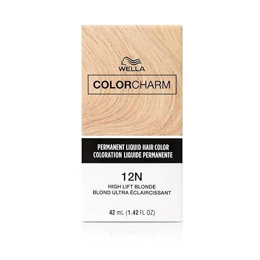 WELLA COLOR CHARM PERMANENT LIQUID HAIR COLOR 1.4 OZ 12N /1200 HIGH LIFT BLONDE