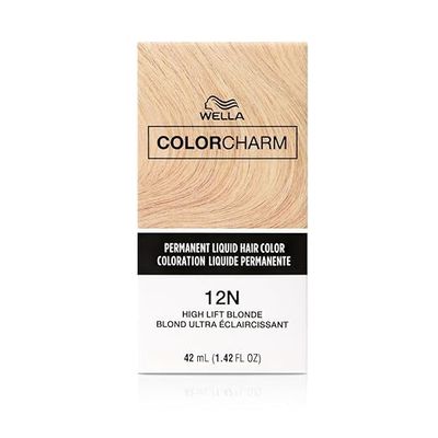 WELLA COLOR CHARM PERMANENT LIQUID HAIR COLOR 1.4 OZ 12N /1200 HIGH LIFT BLONDE