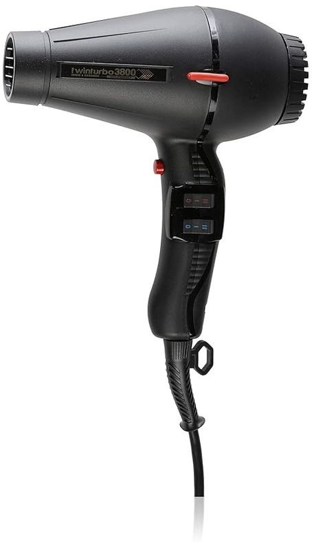 TURBO POWER TWIN TURBO 3800 IONIC & CERAMIC HAIR DRYER BLACK #330