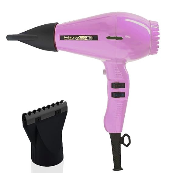 TURBO POWER TWIN TURBO 3800 IONIC & CERAMIC HAIR DRYER PINK #330