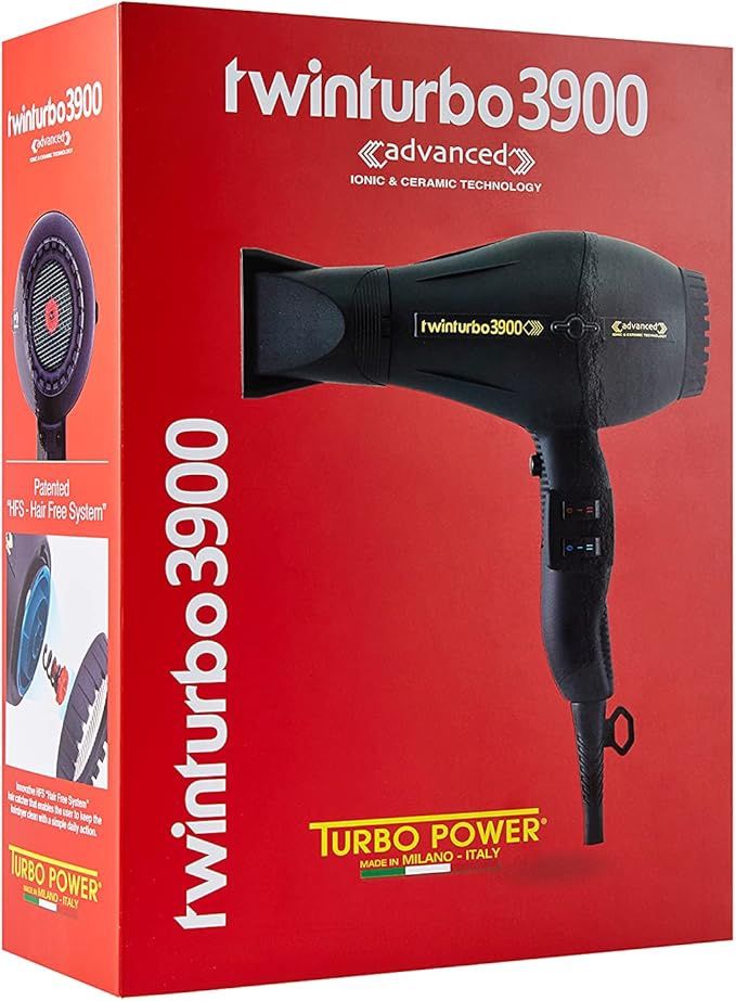 Turbo Power Twin Turbo 3900 Advanced Hair Dryer - Black