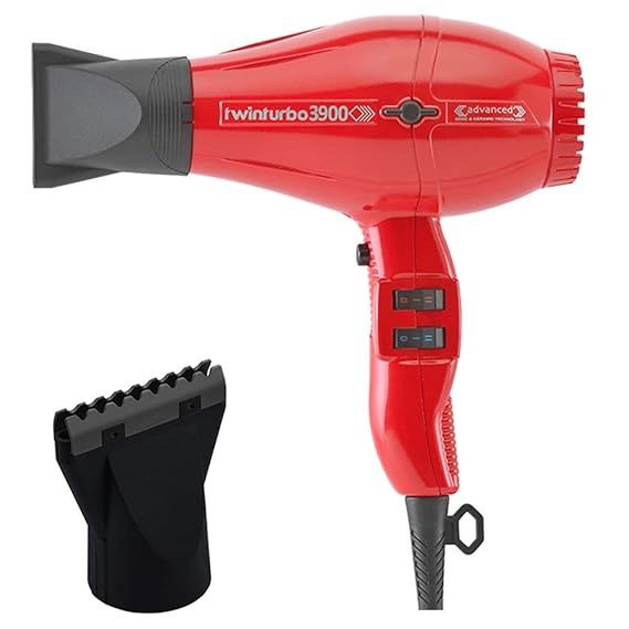 TURBO POWER TWIN TURBO 3900 IONIC & CERAMIC HAIR DRYER RED #333