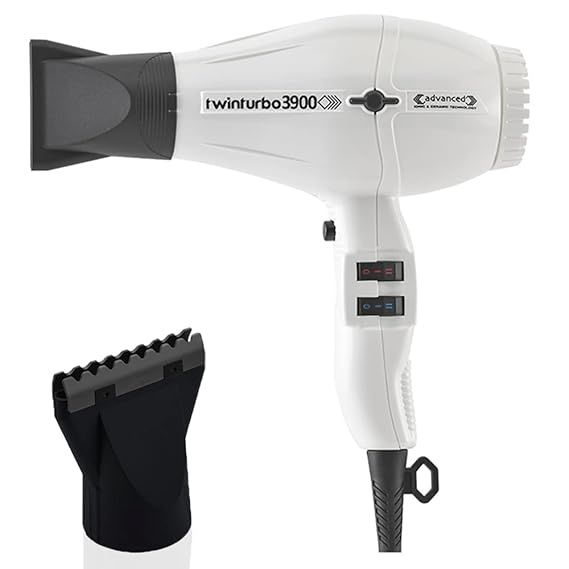 TURBO POWER TWIN TURBO 3900 IONIC & CERAMIC HAIR DRYER WHITE #333