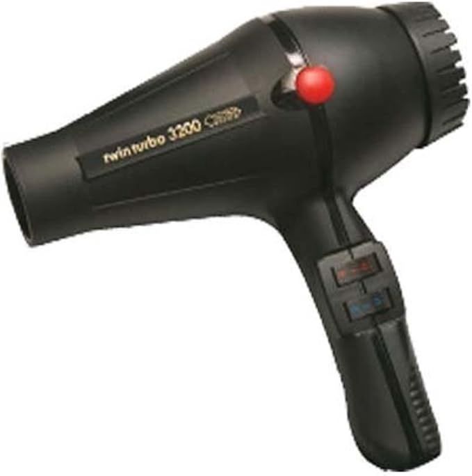 TURBO POWER TWIN TURBO 3200 Professional Hair Dryer - Black #324B