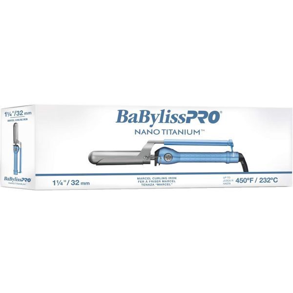 Babyliss Pro Nano Titanium Marcel Curling Iron -1 1/4" #BABNT125MN