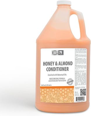 MODA - Moisturizing Conditioner for all Hair Types, Honey Almond, 128 Oz