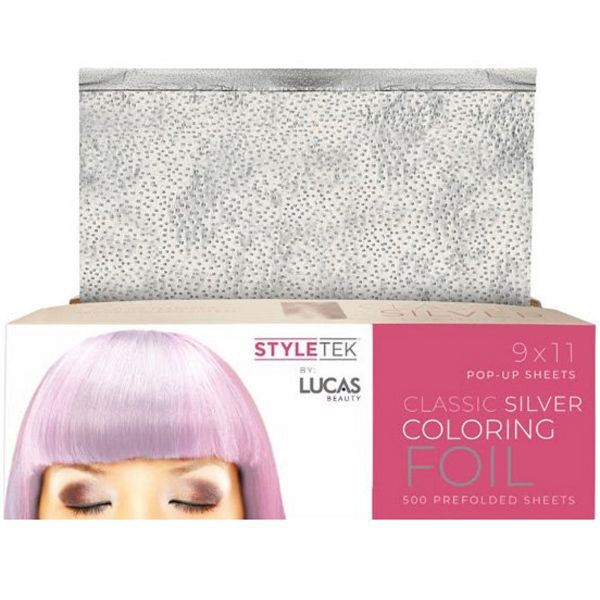 Styletek Classic Silver Coloring Foil (9" x 11") - 500 Sheets