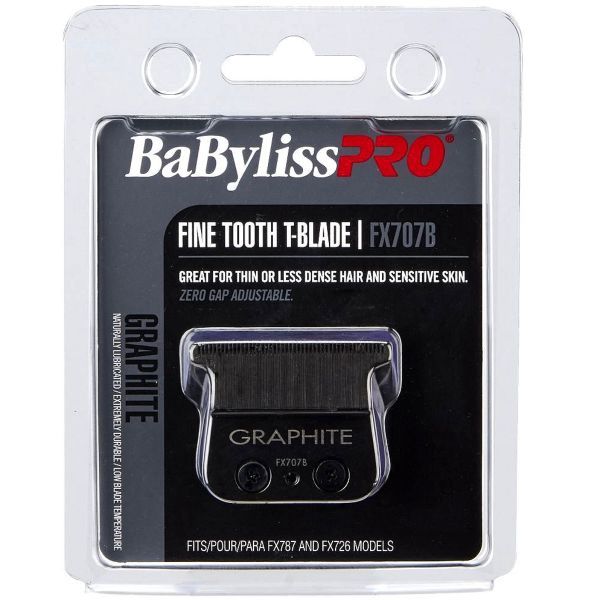 BaByliss Pro Replacement Graphite Fine Tooth T-Blade [Black] #FX707B