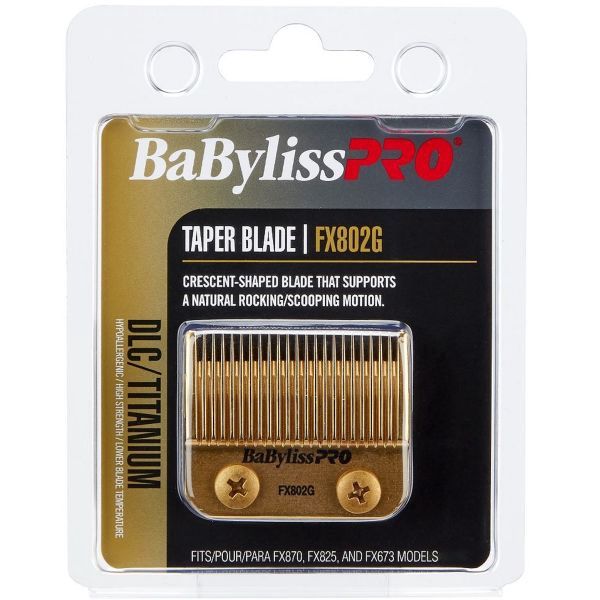 BaByliss Pro Replacement DLC/Titanium Taper Blade [Gold] #FX802G