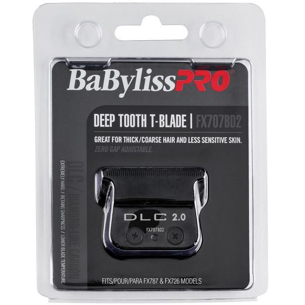 BaByliss Pro Replacement DLC Deep Tooth T-Blade [Black] #FX707BD2