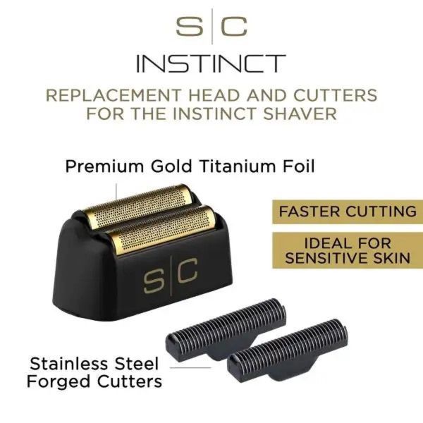 Stylecraft Instinct Shaver Replacement Double Foil Head &amp; Cutter Set #SC542B