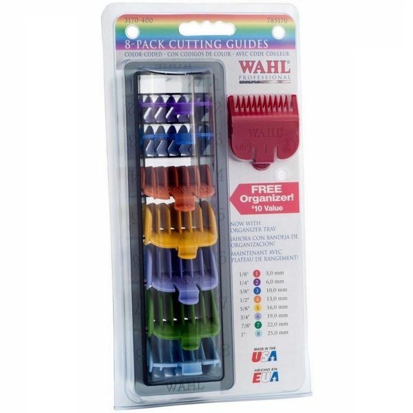 Wahl 8 Pack Cutting Guides with Organizer - Assorted #3170-400