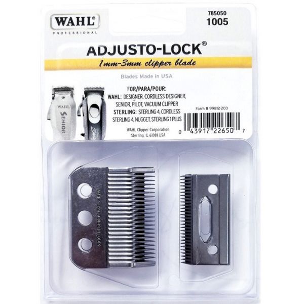 Wahl Adjusto-Lock 1mm - 3mm Clipper Blade For Senior, Designer, Sterling 4, Sterling 1 Plus #1005