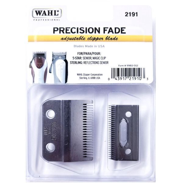 Wahl Precision Fade Adjustable Clipper Blade For 5 Star Senior, Magic Clip, Sterling Reflections Senior #2191