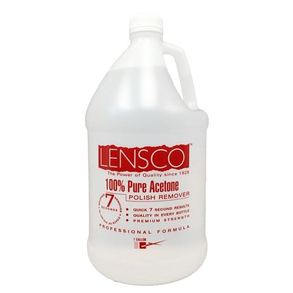 Lensco 100% Pure Acetone Nail Polish Remover 128 z/1 Gallon