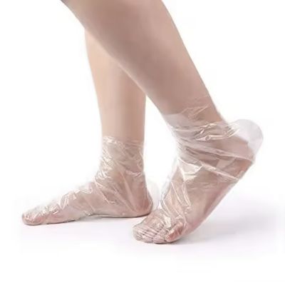 100pcs Pack Paraffin Wax Bath Liners for Foot Plastic Feet Protectors Covers Hot Wax Therapy Booties Bags Covers