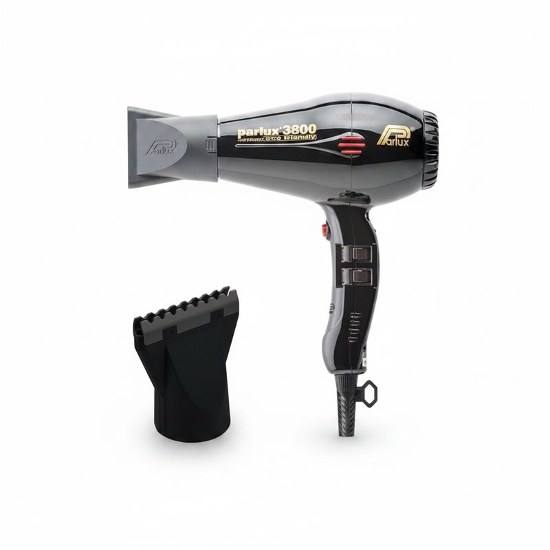Parlux 3800 Eco Friendly Ceramic Ionic Hair Dryer - Black