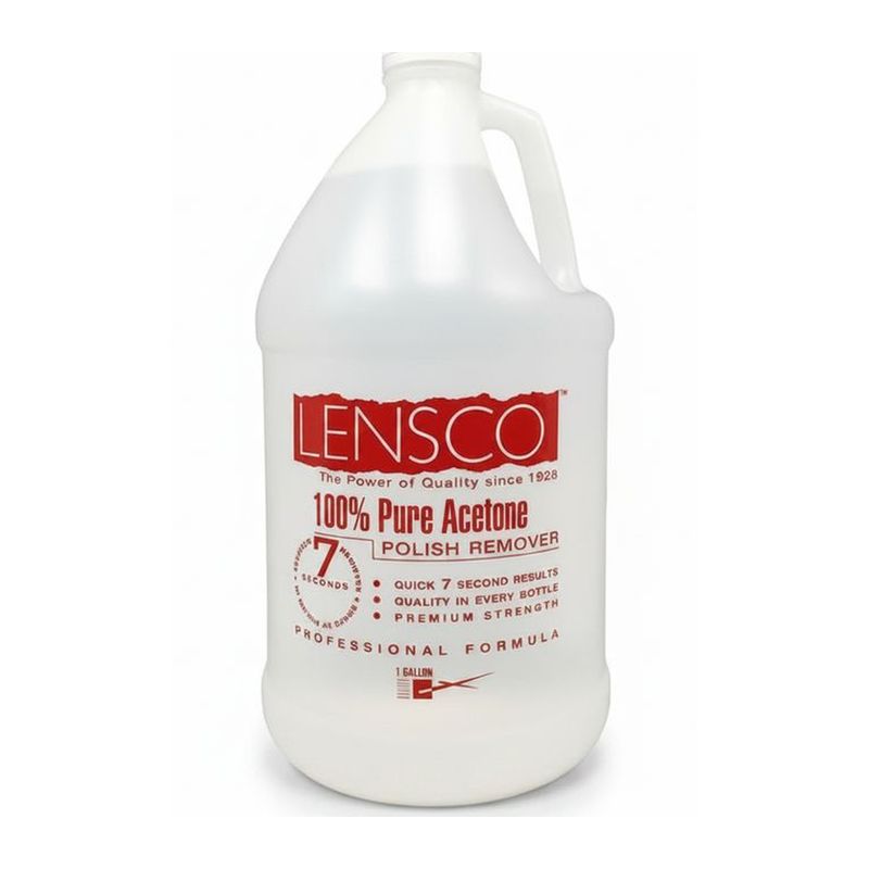 Lensco 100% Pure Acetone Nail Polish Remover 128 z/1 Gallon