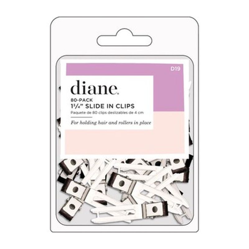 Diane Slide In Clips 1-3/4" Silver - 80 Pack #D19