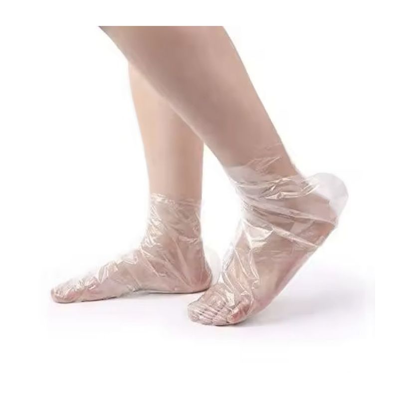 100pcs Pack Paraffin Wax Bath Liners for Foot Plastic Feet Protectors Covers Hot Wax Therapy Booties Bags Covers