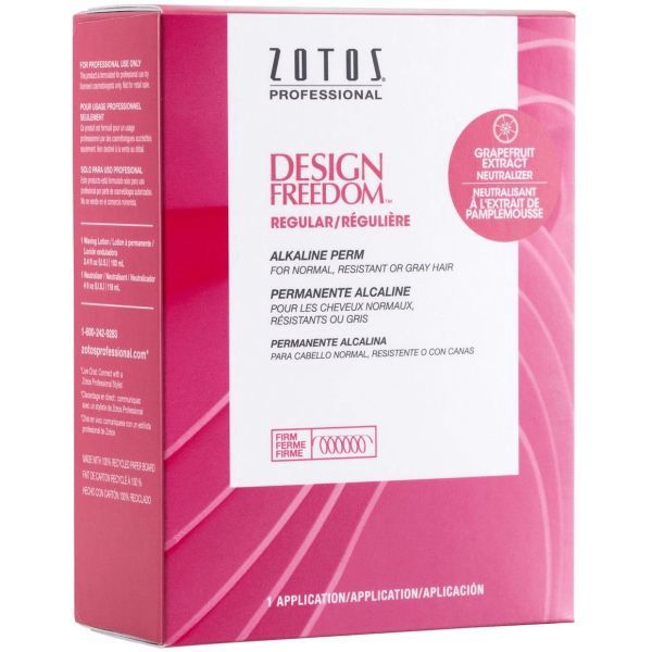 Zotos Design Freedom Regular Alkaline Perm for Normal, Resistant or Gray Hair (Firm) - 1 Application